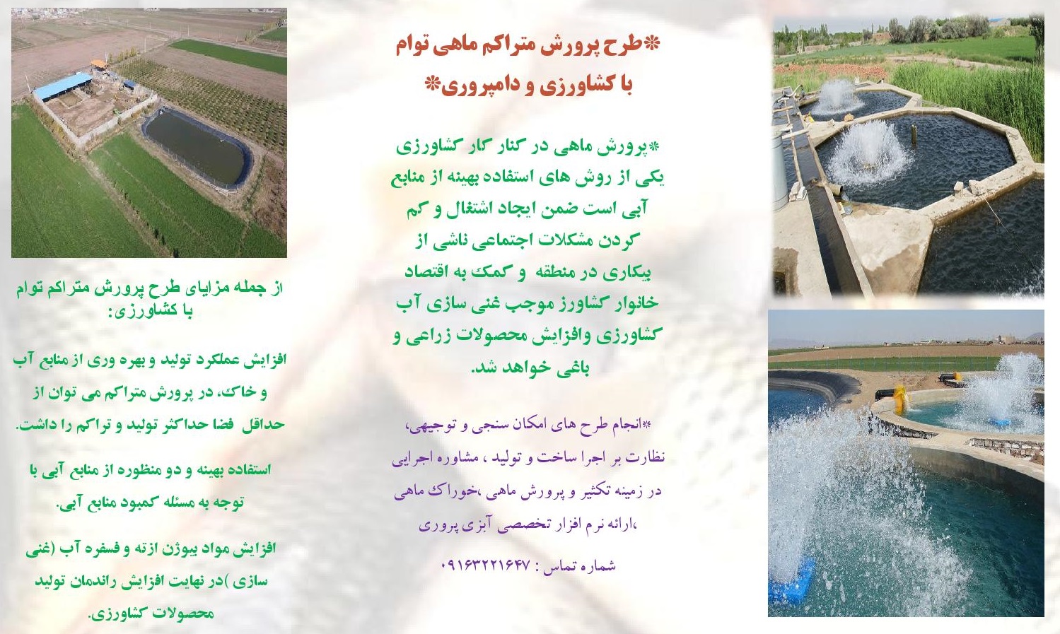 آبزی پروری توام با کشاورزی